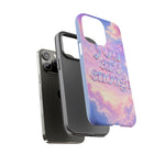 You Are Enough phone case | pastel cloud affirmation protective case