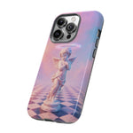 Praying Cherub Statue halo Vaporwave Aesthetic phone case