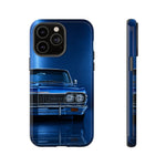 Blue Impala 1964 Phone Case, Classic Lowrider Tough Cover for Classic Car Fans
