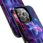 Neon Koi Reflection Vaporwave phone case | Tough Cover