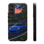 350Z Touge Blue Sports Car Road Sunset JDM phone case | Tough Cover