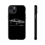 Vintage Galaxie 500 Phone Case | Classic Car Illustration, Black