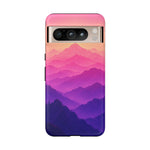 Pastel Mountain Haze Vaporwave Art Tough Phone Case
