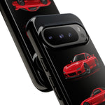 FD RX7 Phone Case Red, Three-View Vector Cover, JDM Gift