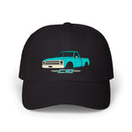 1968 Chevy C10 Dad Hat Classic Truck Cap Adjustable Strap Teal Short Bed