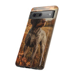 German Wirehaired Pointer Autumn Art Tough Phone Case