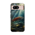 Salmon River Fishing Phone Case, Sunlit Current Cover