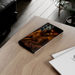 Burmese Golden Sable Portrait Art Tough Phone Case