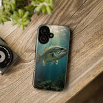 Largemouth Bass Phone Case, Sunlit Underwater Tough Cover, Gift