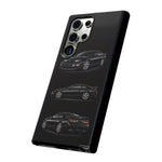Black 300ZX Sports Car Tough Phone Case - Multi View