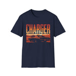 Charger Retro Sunset Car T-Shirt Vintage Muscle Car Graphic Tee