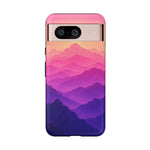 Pastel Mountain Haze Vaporwave Art Tough Phone Case