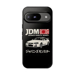 R34 Skyline GT-R JDM Rising Sun Tough Phone Case Cover Gift