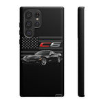 Black C6 Phone Case American Sports Car Tough Cover Gift