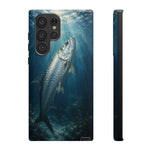 Painterly Marine Art Phone Case, Tarpon Surface Light Cover