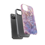 Cherub Cloud Throne Phone Case, Pastel Marble 3D Render Cover
