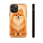Pomeranian Tiny Fox Fluffy Art Tough Phone Case