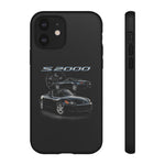 Black S2000 Roadster Collage JDM Tough Phone Case Cover Gift