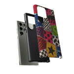 Colorful Patchwork Punk Tough Phone Case