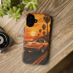 Orange Corvette C3 Stingray Sunset Palms Phone Case