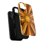 Gold Starburst 70s Retro Art Tough Phone Case