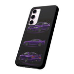 Purple R33 Skyline GTR JDM Sports Car Phone Case Tough Multi View