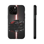 Camaro ZL1 Phone Case, Black Red Racing Stripe Studio Cover, Gift