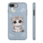 Scottish Fold Kawaii Owl Chibi Art Tough Phone Case