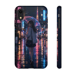Lofi Anime Rain Street Art Tough Phone Case