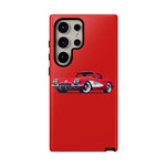 Red Classic Corvette C1 Illustration phone case | Retro Car Tough Case