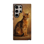 Abyssinian Warm Ticked Portrait Art Tough Phone Case