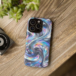 Chrome Metallic Swirl  Art Tough Phone Case