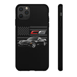 Black C6 Phone Case American Sports Car Tough Cover Gift