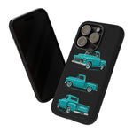 Turquoise 1955 Stepside Pickup Truck Tough Phone Case - 3 View