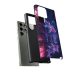Neon Koi Reflection Vaporwave phone case | Tough Cover