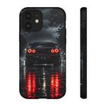 Night Rain R34 Skyline Car phone case | Sports Car Rear Lights, Reflective Road