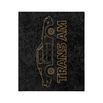 1978 Firebird Trans Am Gold Line Art Microfiber Throw Blanket Car Gift