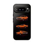 1970 Challenger Phone Case Orange, Three-View Vector Tough Cover