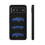 Blue MX-5 Roadster Phone Case Tough JDM Convertible Multi View Print