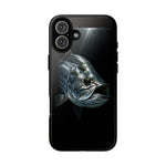 Tarpon Fishing Phone Case, Saltwater Portrait Black Cover, Gift