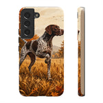 German Shorthaired Pointer Pointing Art Tough Phone Case