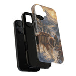 Saint Bernard Winter Rescue phone case | snowy mountain dog scene