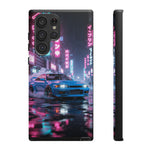 Skyline GT-R Tokyo Rain JDM Night Art Tough Phone Case