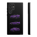 MK4 Supra Phone Case Purple, Three-View Vector Cover