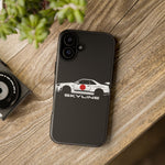 R34 Skyline Japanese Flag Race Car Phone Case | JDM GT-R Tough Cover