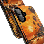 Orange Corvette C3 Stingray Sunset Palms Phone Case