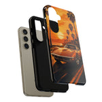 Orange Corvette C3 Stingray Sunset Palms Phone Case
