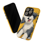 Sheepdog Hair Flip Phone Case Funny Dog Lover Gift