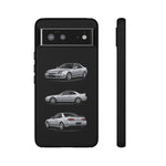 Silver Prelude Sports Coupe Tough Phone Case for JDM Fans