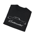 1961 Continental Classic Car T-Shirt Line Art Silhouette Emblem Car Fan Gift